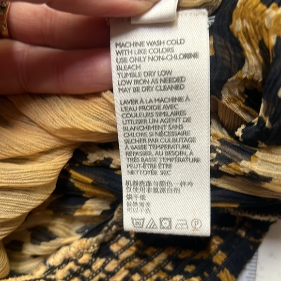Free People “Roma” Animal Print Blouse - Picture 6 of 7